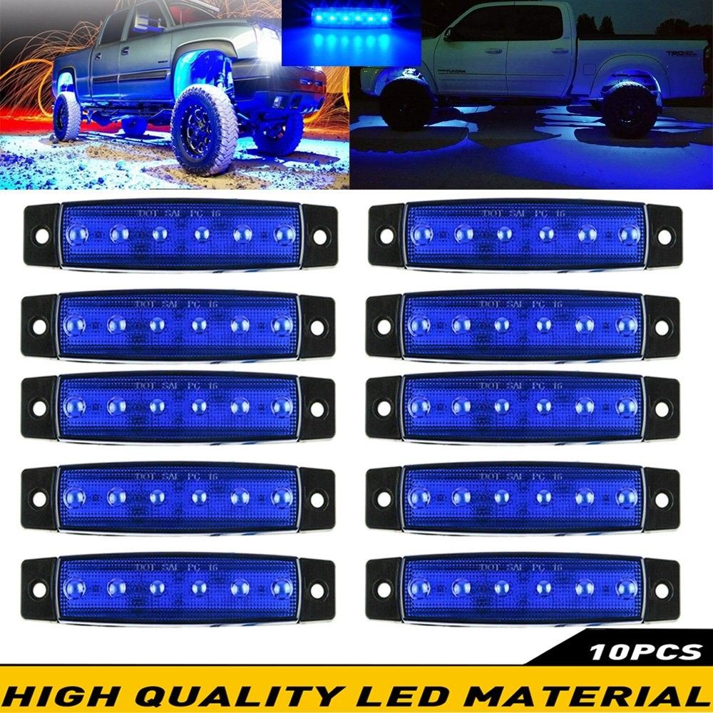 Blue 20 Pods LED Rock Lights Underbody Light For Jeep Offroad Truck UTV ATV Boat