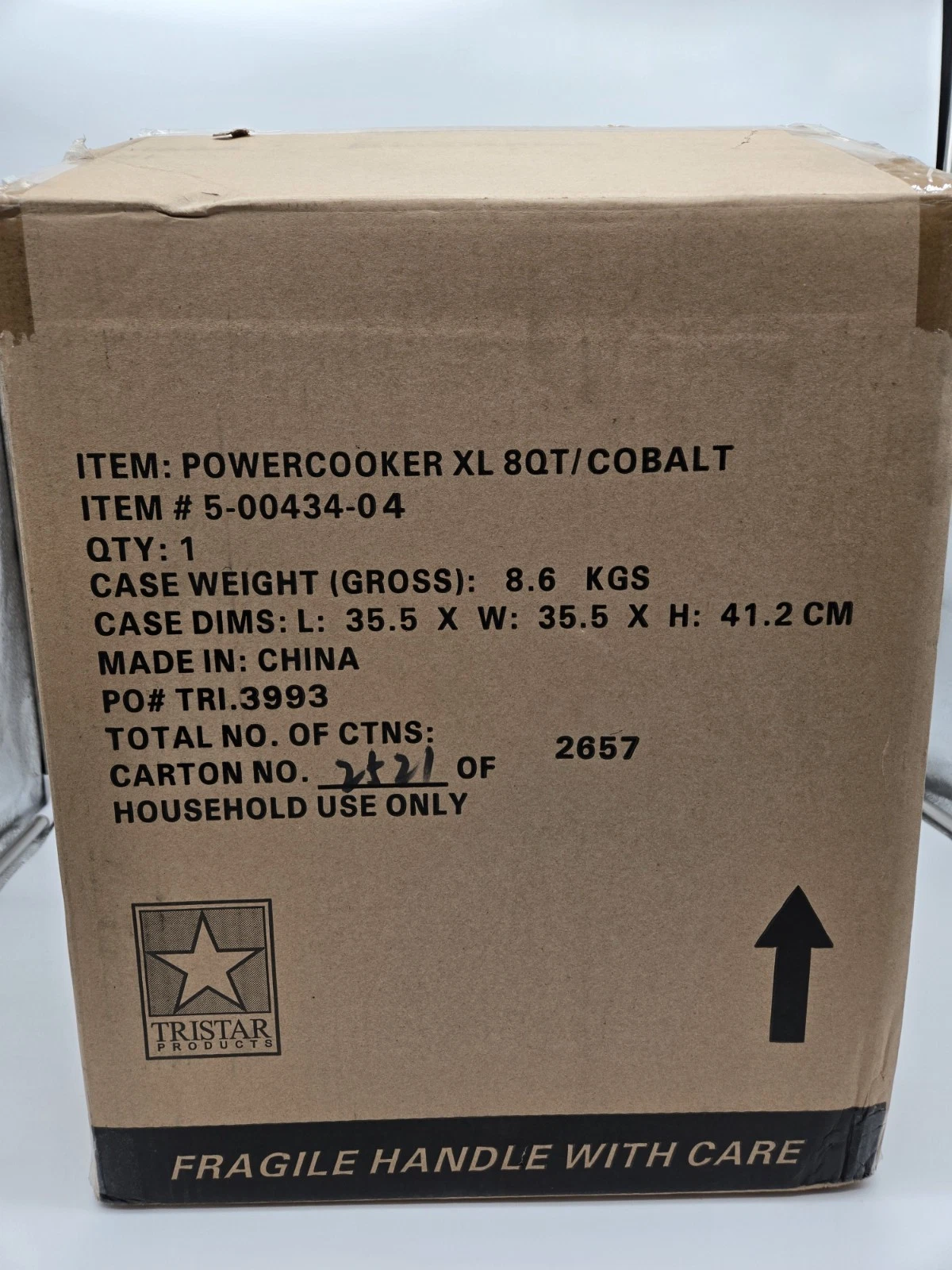 Power Pressure Cooker XL Crock 8 QT Cobalt BLUE - NEW
