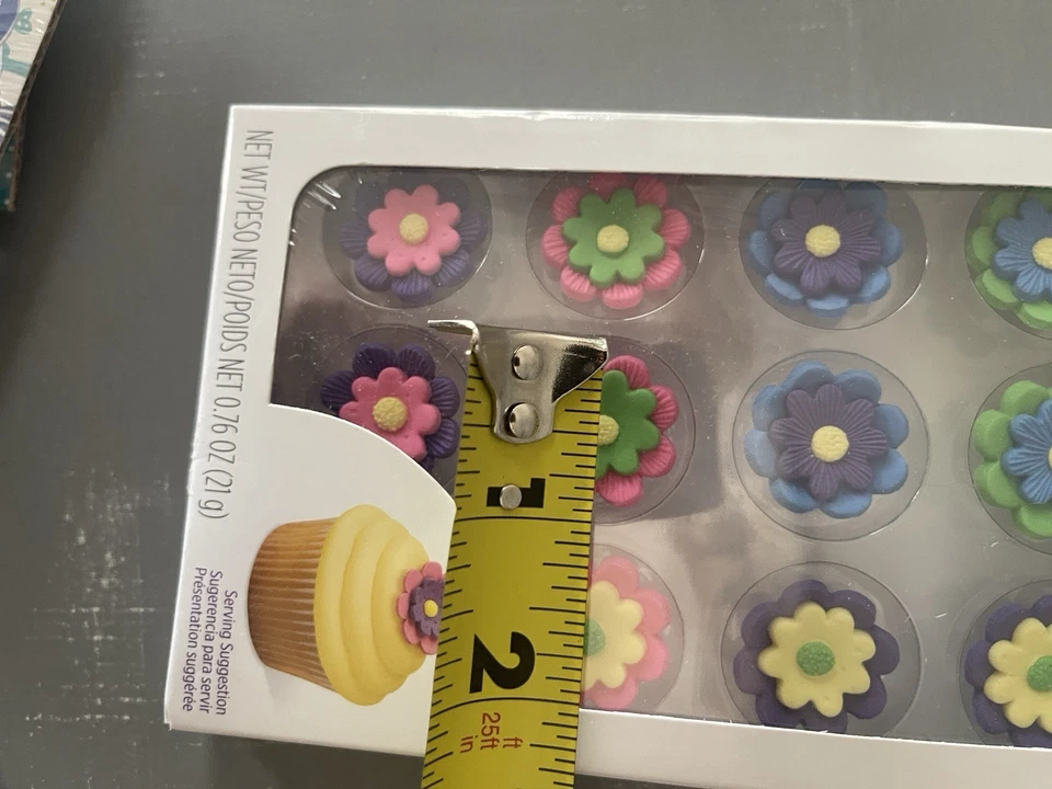 Wilton 3D Flowers Royal Icing Decorations, 12 count for cakes or cupcakes 2 pk - Image 2 of 3