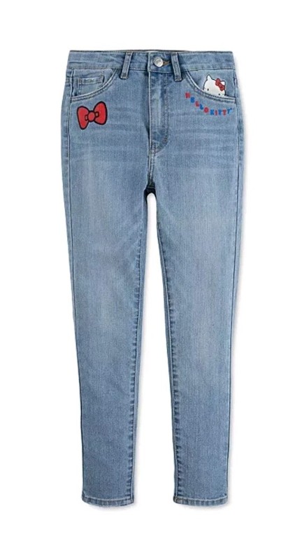 NWT Hello Kitty x Levi's Jeans Denim Pants Girls Size 14 XL Rare Levis Collab
