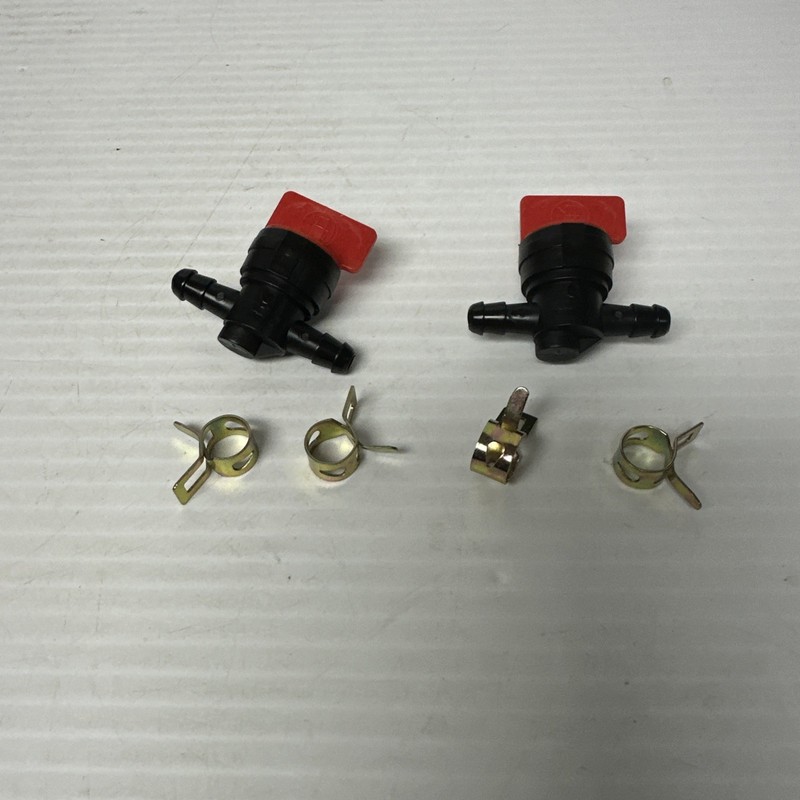 2 PK 1/4" Straight In-Line Gas Fuel Shut-off / Cut-off Valves Petcock Repl494768