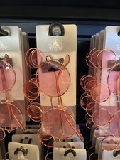 Disney Parks Mickey Mouse Ear Shaped Sunglasses Rose Pink Lenses New
