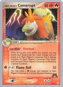 Team Magma's Camerupt Rare Team Magma vs Team Aqua 19/95 NM