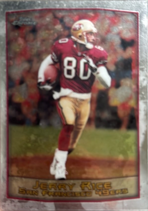 1999 Topps Chrome - JERRY RICE - Refractor #50 - SAN FRANCISCO 49ers
