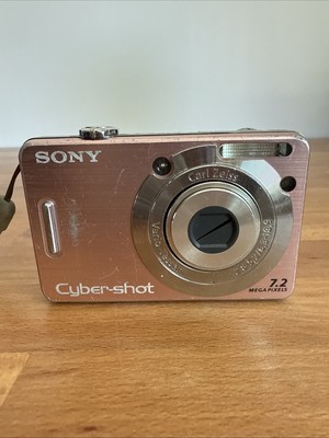 SONY Cyber-shot DSC-W55 7.2MP Digital Camera 3x Optical Zoom (Pink
