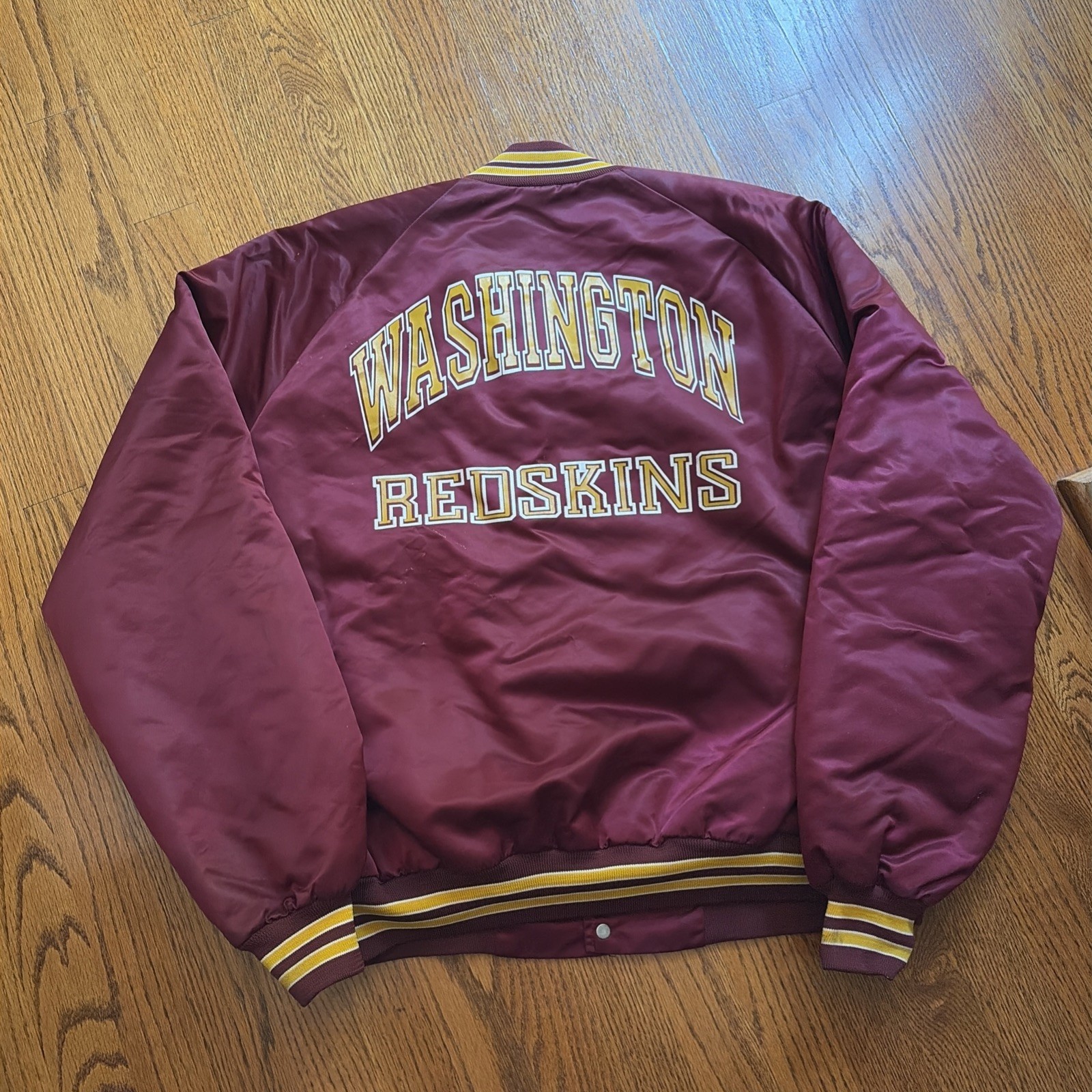 Vintage 80s 90s Chalk Line Washington Redskins Satin … - Gem