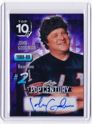 John Goodman 2026 Leaf Metal Pop Century Autograph Card /4 Roseanne Top 10 Auto