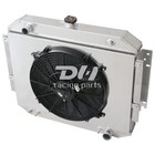 3Row Radiator Shroud Fans For Dodge 70-79 D100 D150 D200 W100 W200 V8 CC889 26"W
