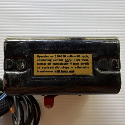 Vintage Model Train Transformer 110-120V AC Metal Black Analog