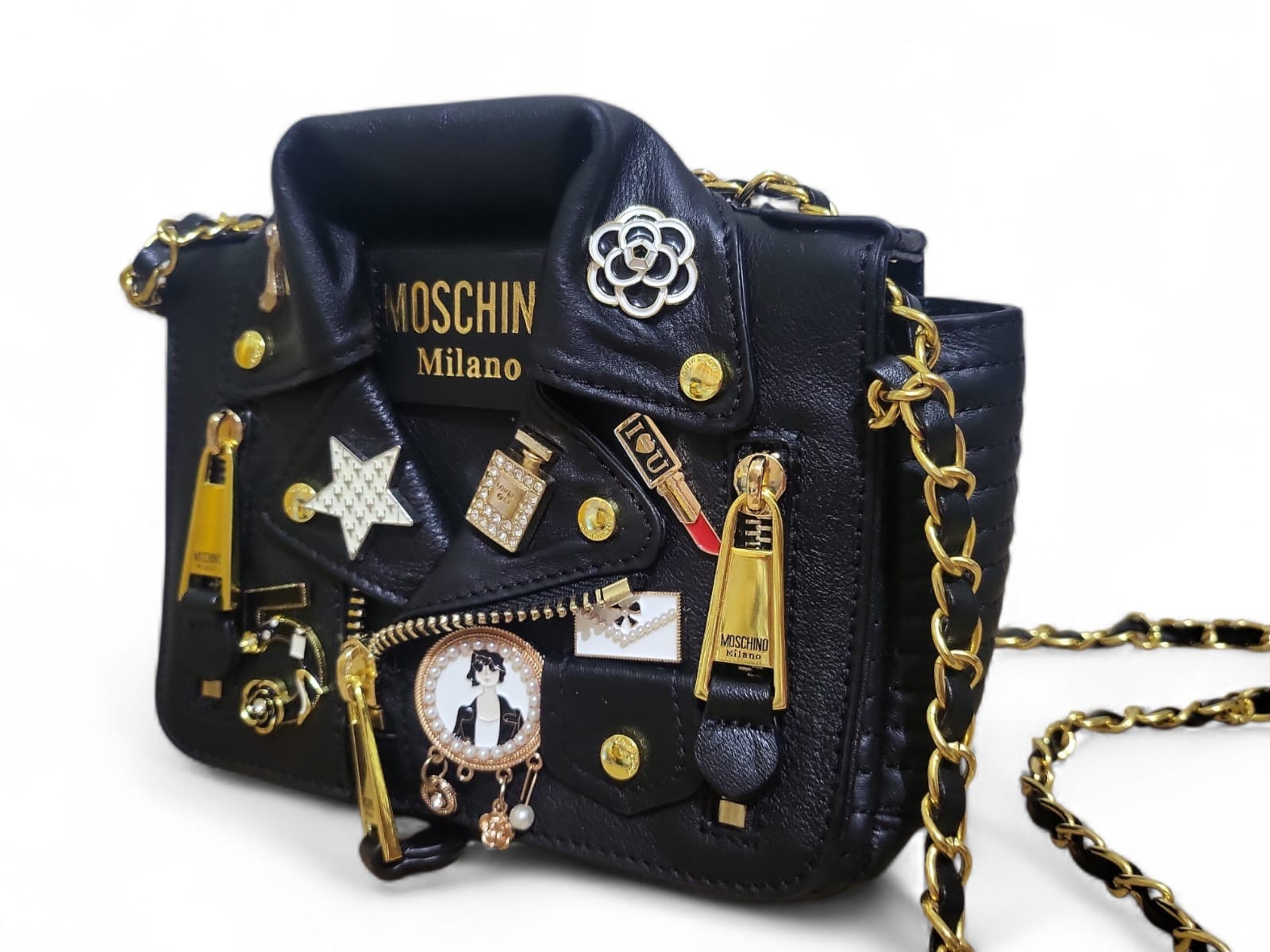 Moschino Bag Jacket Medium Leather Authentic — image 3
