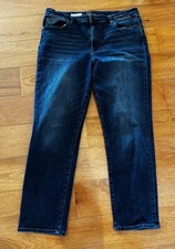 Kut from the Kloth Blue Katy High Rise Ankle Straight Leg Jeans Womens Size 12