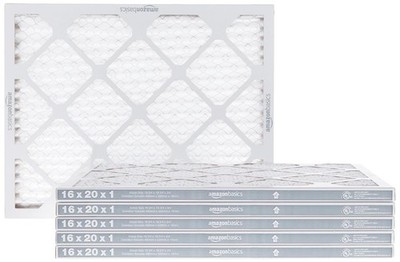NEW Amazon Basics 16x20x1 Air Filter 6-Pack, MERV 8 AC Furnace Filters, Allerg