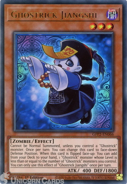 GFP2-EN066 Ghostrick Jiangshi Ultra Rare 1st Edition Mint YuGiOh Card