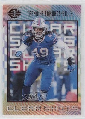 2019 Panini Illusions Clear Shots Red 33/50 Tremaine Edmunds #CS-TE 12gr