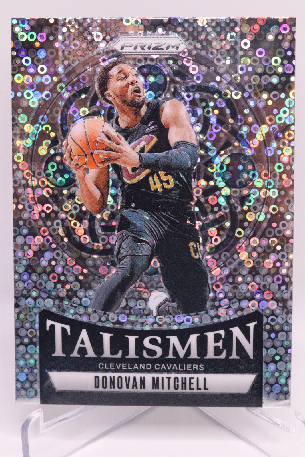 2024-25 PANINI PRIZM DONOVAN MITCHELL TALISMEN #3 FAST BREAK DISCO PRIZM