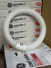 GE F8T9/CW Cool White 8 Circline Fluorescent Lamp 22W T9 Long Life New