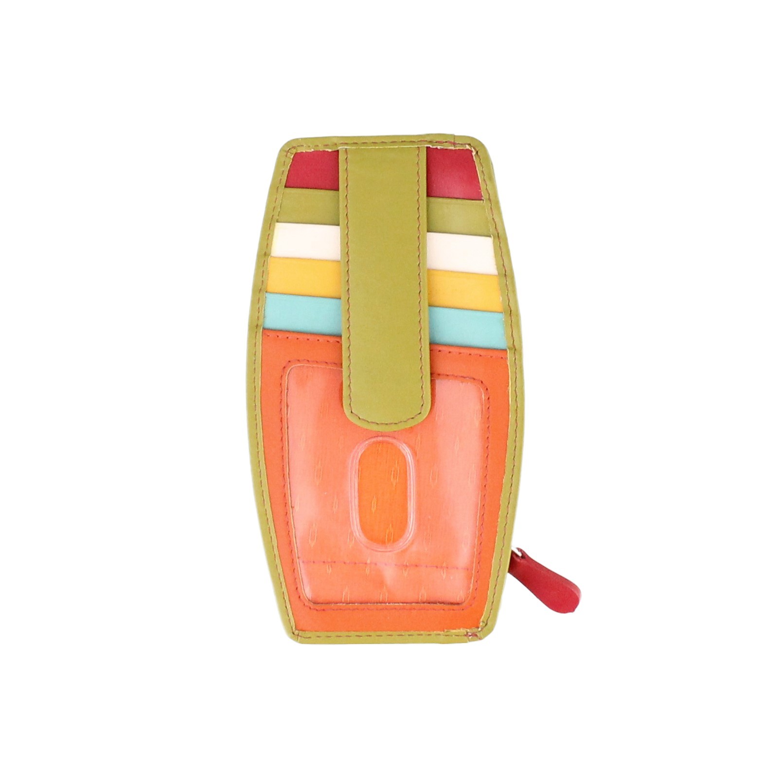 Женский кошелек ILI, кожаный кошелек для кредитных карт 7804RFB-CITRUS КОЖА CITRUS