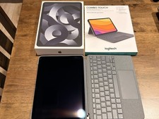 iPad Air 5th Generation Space Gray 64GB With Logitech Combo Touch Case Bundle