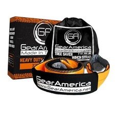 GearAmerica Heavy Duty Tow Strap 3" x 8' Tree Saver Winch Strap - 35,053 lbs