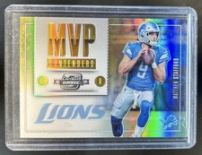 2017 Panini Contenders Optic Matthew Stafford MVP Gold #/5 Lions