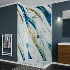 HEXIM Marmorplatten Optik 3-10 Stück 280x122cm SPC Wandpaneel innen außen - B