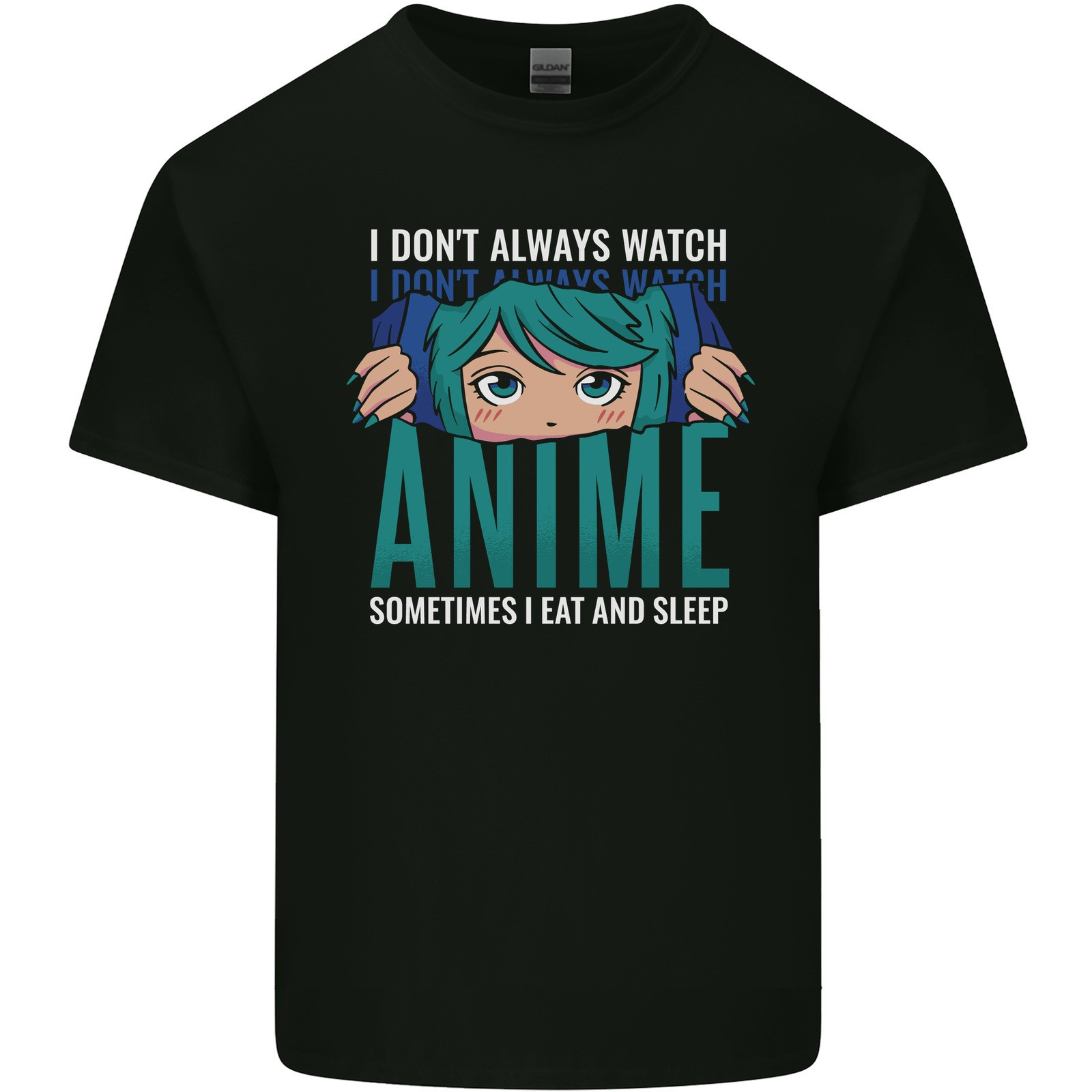 No Siempre Miro Anime Camiseta Divertida De Algodón Ligera Para Hombres