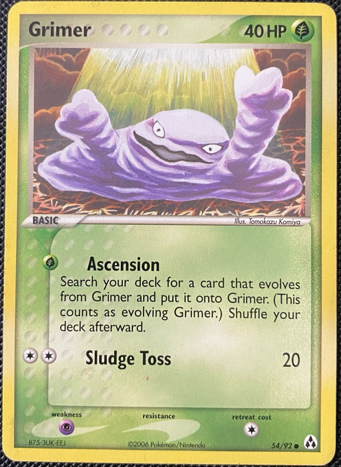 Grimer 54/92 Legend Maker Regular Komiya HP Pokémon