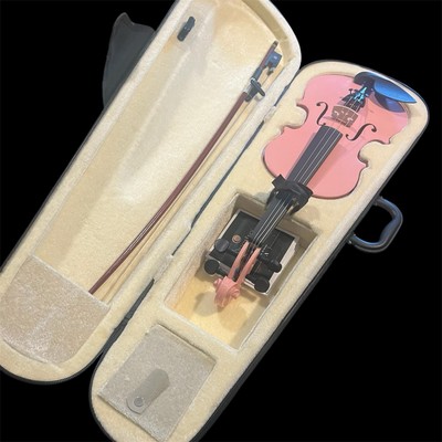 Mendini By Cecilio MV-Pink 1/4 Violin with Hard Case & Bow