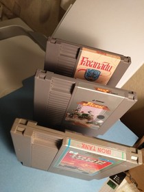NES Lot, Iron Tank, Jackal, Faxanadu, OEM Nintendo NES 423