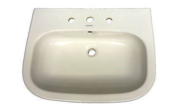 Duravit D- Code Waschtisch mit Überlauf, mit Hahnlochbank, 650 mm 2310650030