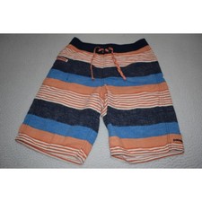 Patagonia Swimming Board Shorts Boys Size 14 Nylon Blend Orange Blue