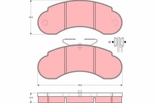 TRW Bremsbelagsatz Scheibenbremse GDB950 für KLASSE MERCEDES W460 W461 W463 PUCH TRW Bremsbelagsatz Scheibenbremse GDB950 für KLASSE MERCEDES W460 W461 W463 PUCH