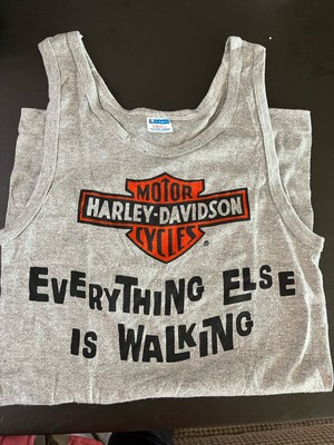 Harley Davidson  Everything Else Is Walking  Tank Top Size Small