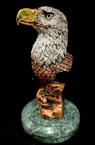 Bronze Statue Legends EAGLE'S REALM 1993 Kitty Cantrell 5” Eagle #284/2500 - Picture 8 of 13