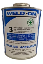 Weld-On #3 (1 Quart) New Formula DCM Free