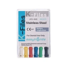 Dental Endo K Files Stainless Steel Root Canal Hand Files 25MM EASYINSMILE