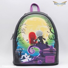 Loungefly The Nightmare Before Christmas Jack  Sally Doll Couple Mini Backpack