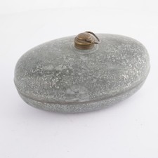 Verzinkte Wärmeflasche Bettflasche Wärmflasche Bettwärmer Antik Vintage oval