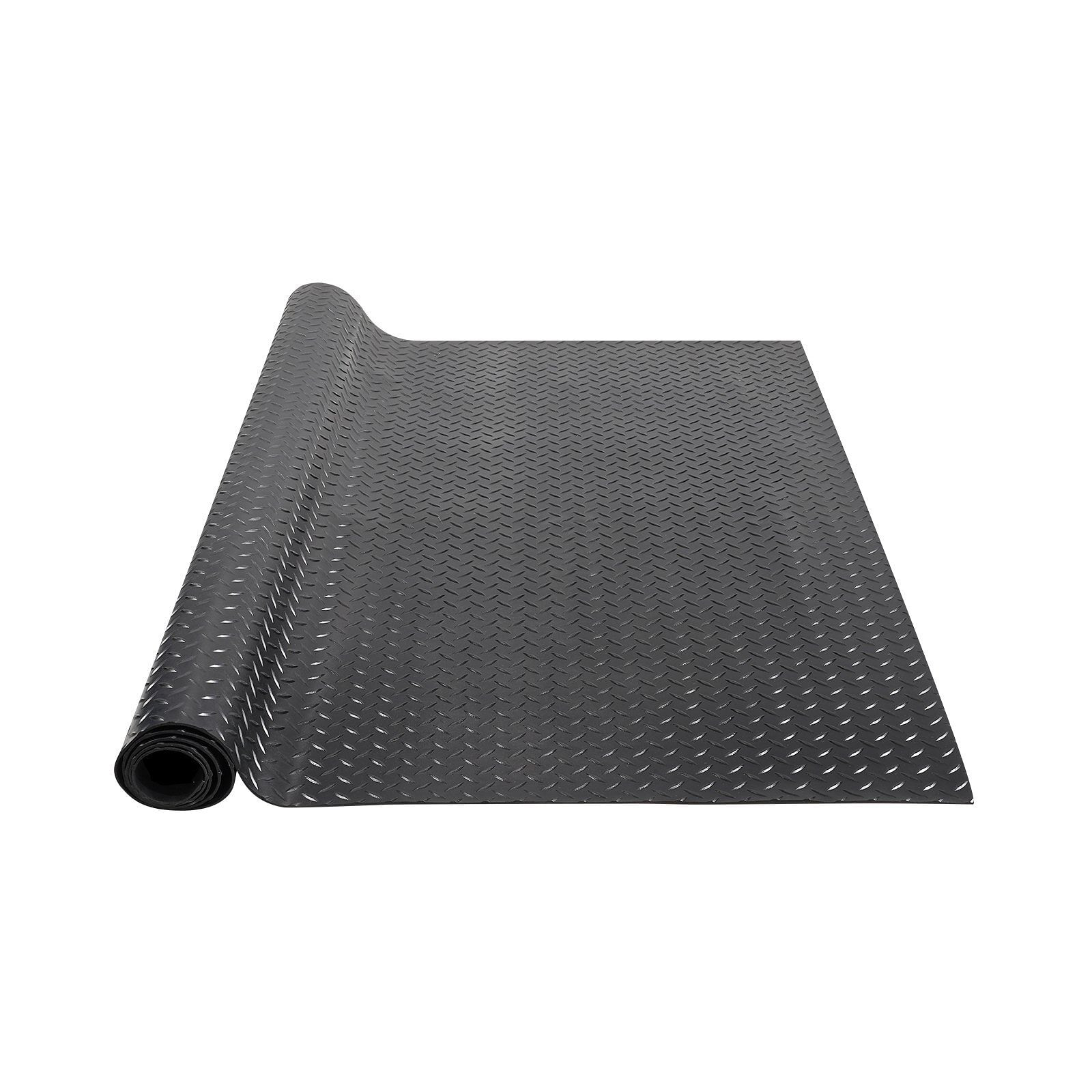 VEVOR Diamond-Plate Rubber Flooring Roll, 3 mm x 4 ft x 8 ft Garage Floor Mat, S