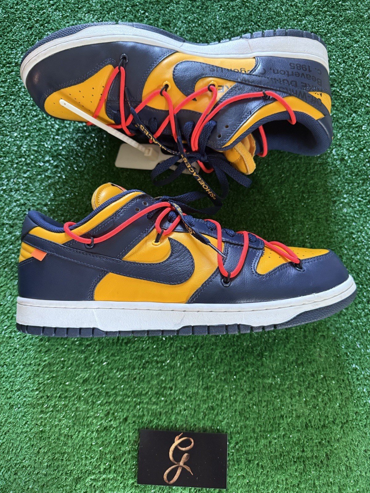 OFF WHITE X NIKE ✅Taglia 13 Nike Dunk Low x OFF WHITE University Go