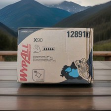 WYPALL Brand Powerclean X90 Ultra Duty Cloths BLUE 135ct 11.1in x 16.8in 12891