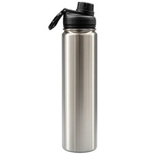 Tempercraft 18 oz Stainless Steel Insulated Sports Water Bottle- Stainless Steel