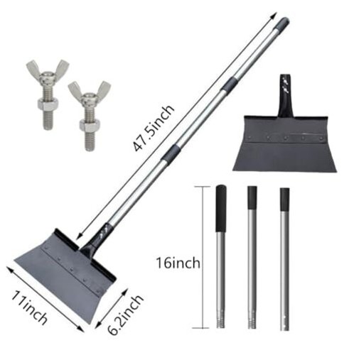  Long Handle Multifunctional Cleaning Scraper Shovel,Heavy Duty Garden Tool  - Picture 2 of 6