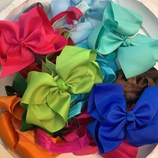 27 Count Baby Girl Headbands For Newborn Infant Toddler Colorful Set Of Bows NEW