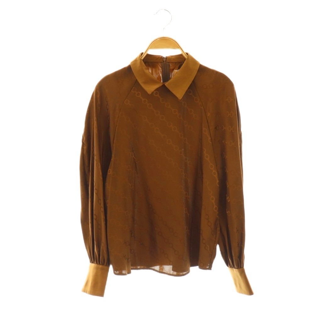 Ameri VINTAGE Undressed Horse Bit Satin Blouse Br… - image 1