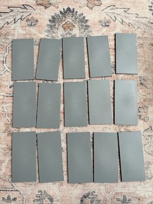 15 LEGO 8X16 Tile Smooth Flat Plate (90498) Dark Grey Authentic Lego