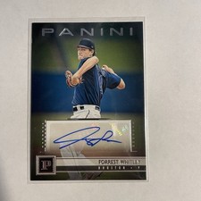 2019 Panini Chronicles Panini Signatures Forrest Whitley #PS-FW Auto