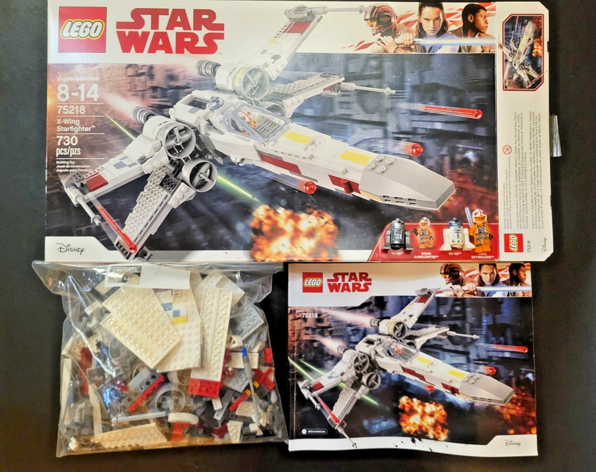 Incomplete LEGO Star Wars 75218 X-Wing Starfighter For Parts