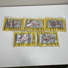 VTG Lot of 5 Dozen Burmax Cold Wave Perming Rods 3.25" NEW Yellow 356