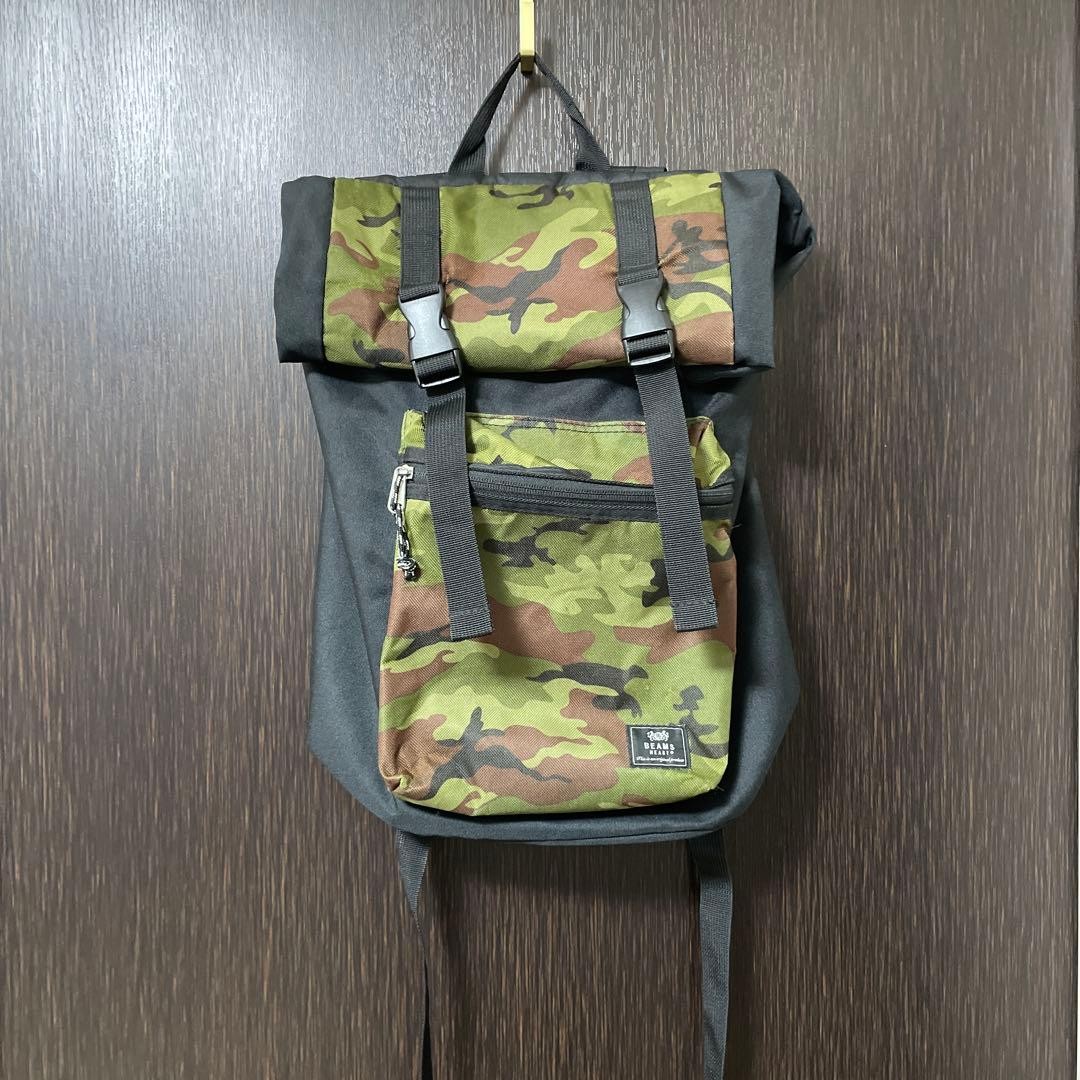 BEAMS Camo Pattern Backpack - image 1